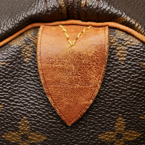 ルイ ヴィトン モノグラム スピーディ30 ハンドバッグ M41526 ブラウン PVC レザー レディース LOUIS VUITTON 【中古】