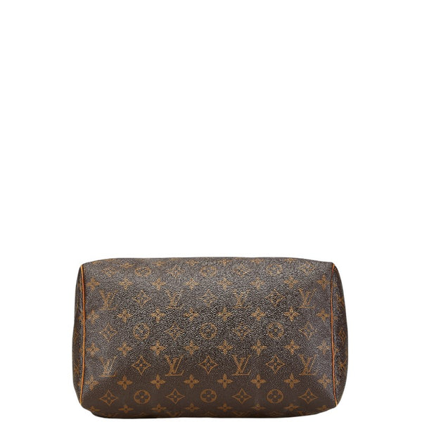 ルイ ヴィトン モノグラム スピーディ30 ハンドバッグ M41526 ブラウン PVC レザー レディース LOUIS VUITTON 【中古】
