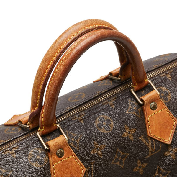 ルイ ヴィトン モノグラム スピーディ30 ハンドバッグ M41526 ブラウン PVC レザー レディース LOUIS VUITTON 【中古】