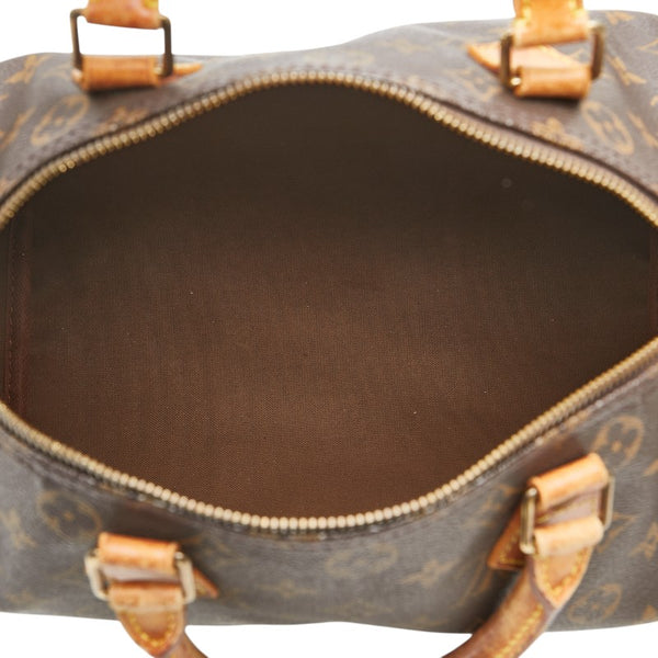 ルイ ヴィトン モノグラム スピーディ30 ハンドバッグ M41526 ブラウン PVC レザー レディース LOUIS VUITTON 【中古】
