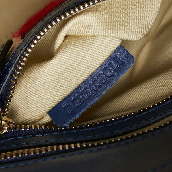 ヴァレンティノ ロックスタッズ ハンドバッグ ショルダーバッグ 2WAY ブルー レザー レディース VALENTINO 【中古】