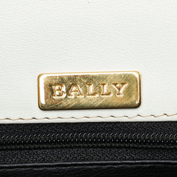 バリー キルティング ハンドバッグ ホワイト レザー レディース BALLY 【中古】