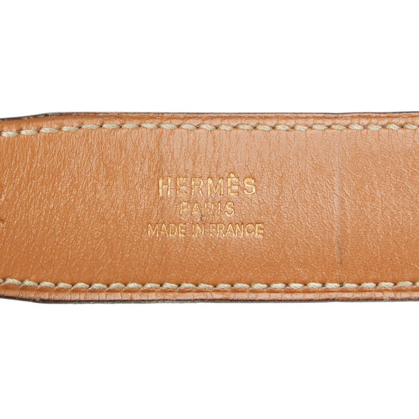エルメス フォンスベル ベルト 70 ブラック ブラウン ボックスカーフ レディース HERMES 【中古】