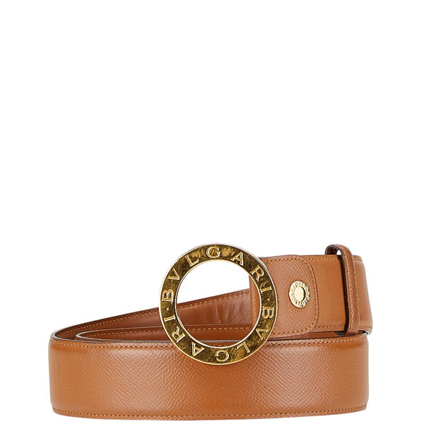 ブルガリ ブルガリ ブルガリ ベルト 105/42 ブラウン ゴールド レザー メンズ BVLGARI 【中古】