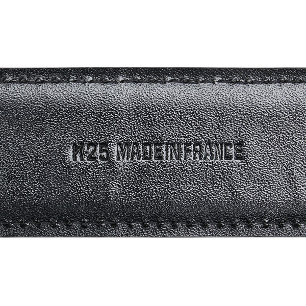 カルティエ マスト ドゥ カルティエ ベルト ブラック ゴールド レザー レディース CARTIER 【中古】