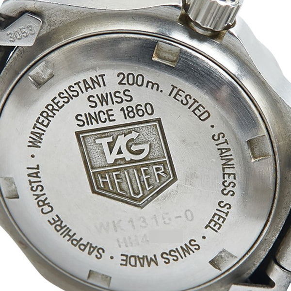 タグホイヤー プロフェッショナル200 腕時計 WK1315-0 クオーツ ブラック文字盤 ステンレススチール レディース TAG HEUER 【中古】