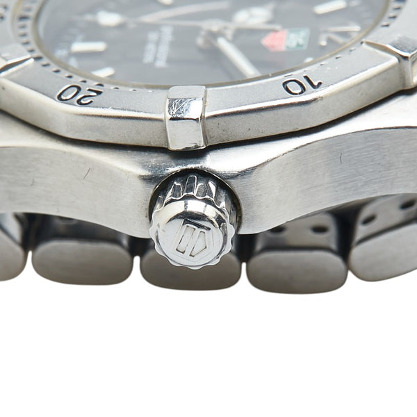 タグホイヤー プロフェッショナル200 腕時計 WK1315-0 クオーツ ブラック文字盤 ステンレススチール レディース TAG HEUER 【中古】