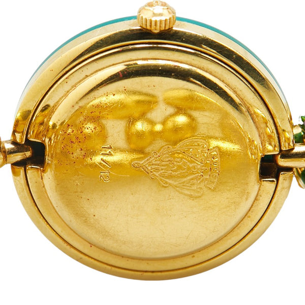 グッチ チェンジベゼル 腕時計 11/12 クオーツ ホワイト文字盤 メッキ レディース GUCCI 【中古】