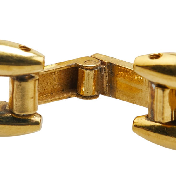 グッチ チェンジベゼル 腕時計 11/12 クオーツ ホワイト文字盤 メッキ レディース GUCCI 【中古】