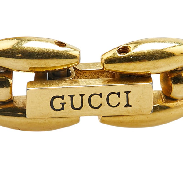 グッチ チェンジベゼル 腕時計 11/12 クオーツ ホワイト文字盤 メッキ レディース GUCCI 【中古】
