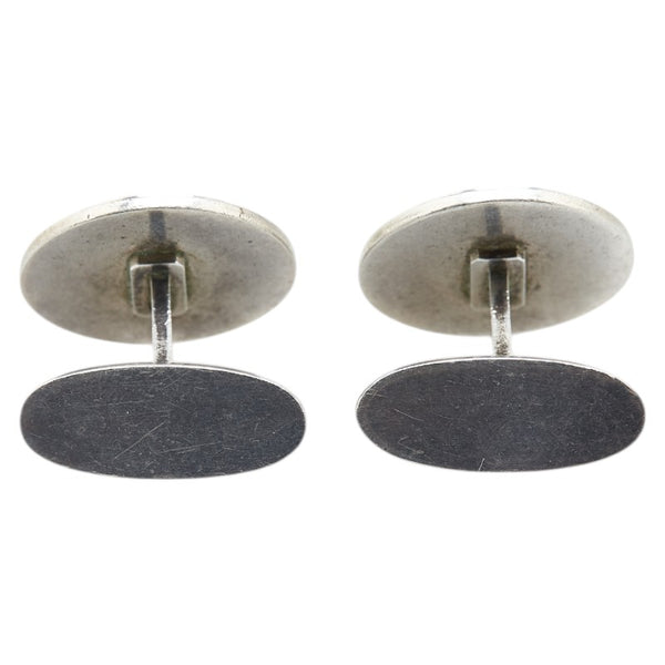 ジョージジェンセン ラウンド カフス SV925 シルバー メンズ Georg Jensen 【中古】