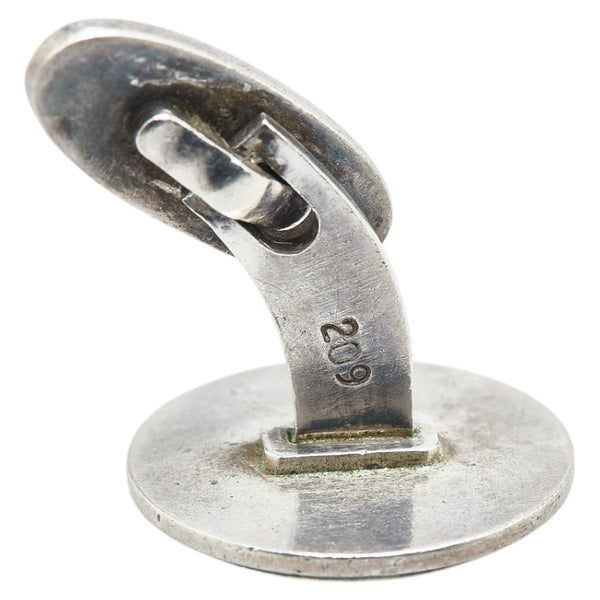 ジョージジェンセン ラウンド カフス SV925 シルバー メンズ Georg Jensen 【中古】