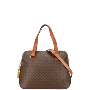 セリーヌ マカダム ハンドバッグ ショルダーバッグ 2WAY ブラウン PVC レザー レディース CELINE 【中古】