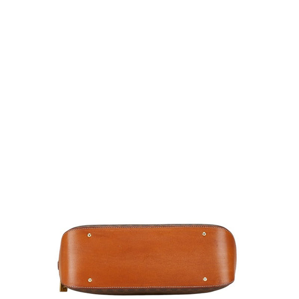 セリーヌ マカダム ハンドバッグ ショルダーバッグ 2WAY ブラウン PVC レザー レディース CELINE 【中古】
