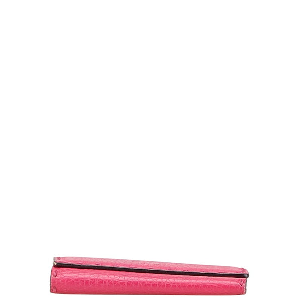 フェンディ セレリア 6連 キーケース 8AP079 ピンク レザー レディース FENDI 【中古】