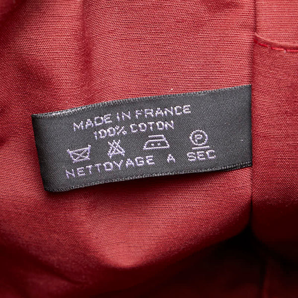 エルメス フールトゥ クラッチバッグ セカンドバッグ レッド キャンバス レディース HERMES 【中古】