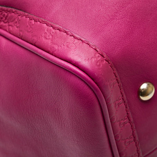 グッチ ミニボストンバッグ ショルダーバッグ 2WAY 247205 ピンク パープル レザー レディース GUCCI 【中古】