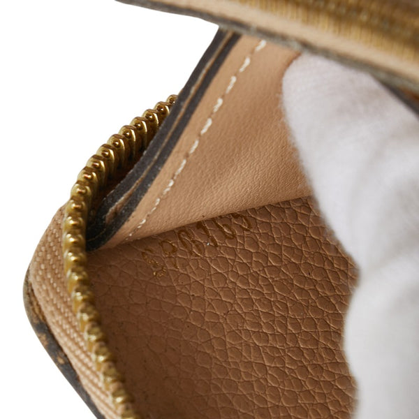 ルイ ヴィトン モノグラム アンプラント ポルトフォイユ クレマンス 長財布 M60173 デュンヌ ベージュ レザー レディース LOUIS VUITTON 【中古】