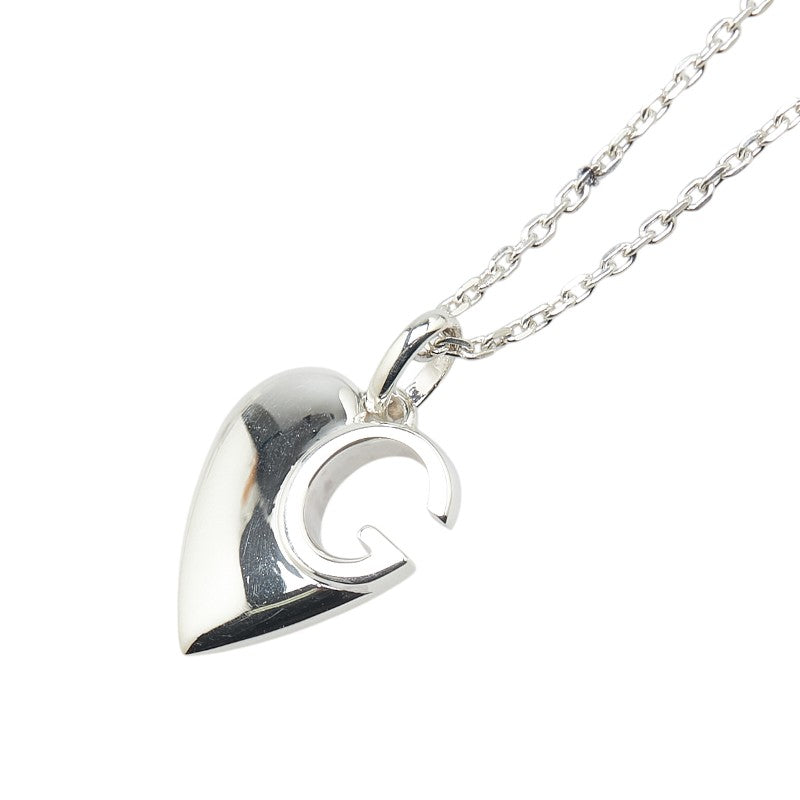 グッチ シャーロット ハート ロゴG ネックレス SV925 シルバー レディース GUCCI 【中古】