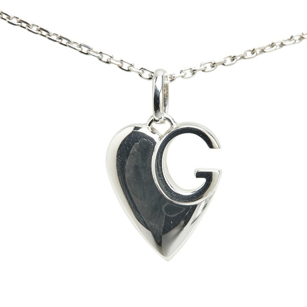 グッチ シャーロット ハート ロゴG ネックレス SV925 シルバー レディース GUCCI 【中古】