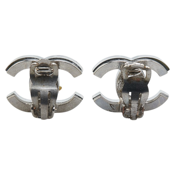 シャネル ココマーク ミラー イヤリング シルバー メタル プラスチック レディース CHANEL 【中古】