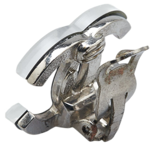 シャネル ココマーク ミラー イヤリング シルバー メタル プラスチック レディース CHANEL 【中古】