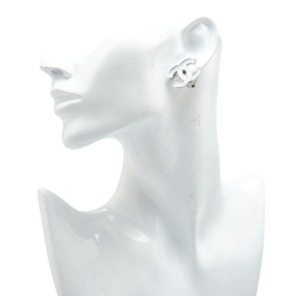 シャネル ココマーク ミラー イヤリング シルバー メタル プラスチック レディース CHANEL 【中古】