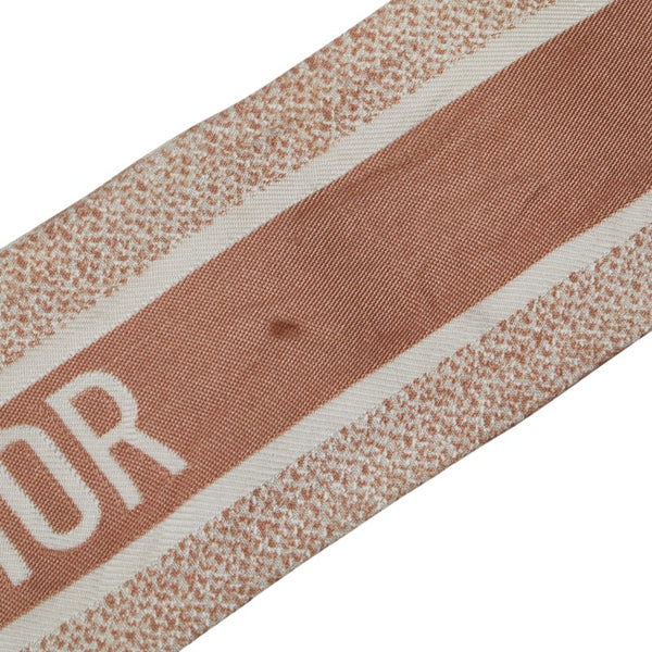 ディオール ツイリー ミッツァ スカーフ ベージュ ピンク シルク レディース Dior 【中古】