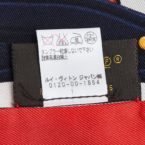 ルイ ヴィトン バンドー スカーフ バッグスカーフ MP1825 レッド ホワイト マルチカラー シルク レディース LOUIS VUITTON 【中古】