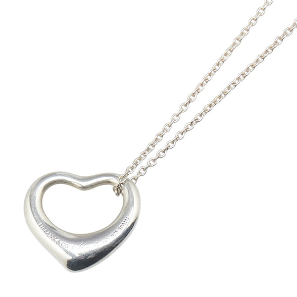 ティファニー オープンハート ネックレス シルバー SV925 シルバー レディース TIFFANY&Co. 【中古】