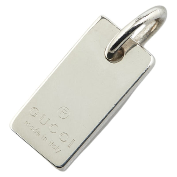 グッチ ロゴプレート ペンダントトップ SV925 シルバー レディース GUCCI 【中古】