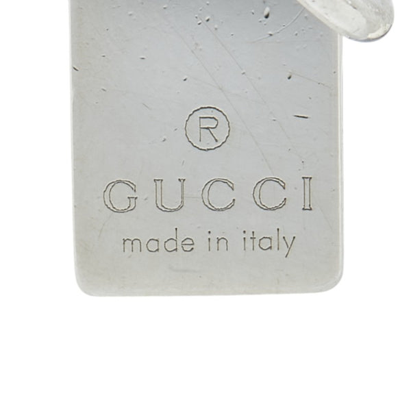 グッチ ロゴプレート ペンダントトップ SV925 シルバー レディース GUCCI 【中古】