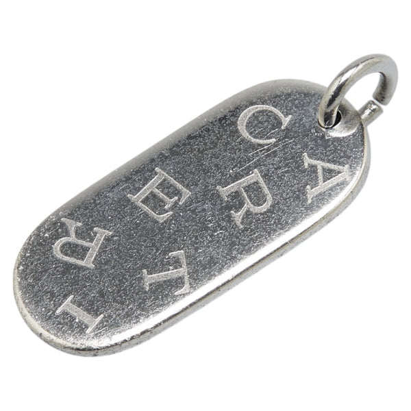 カルティエ ロゴプレート ペンダントトップ シルバー メタル レディース CARTIER 【中古】