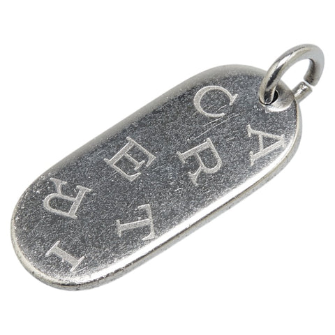 カルティエ ロゴプレート ペンダントトップ シルバー メタル レディース CARTIER 【中古】