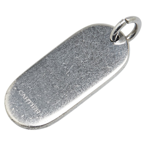 カルティエ ロゴプレート ペンダントトップ シルバー メタル レディース CARTIER 【中古】