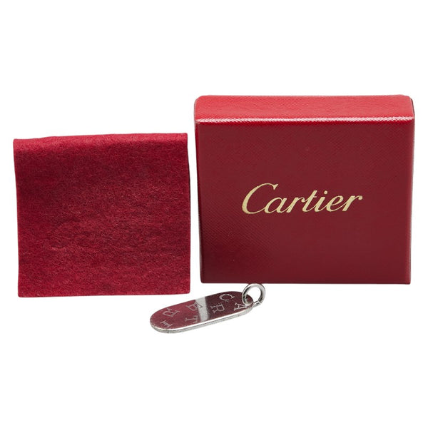 カルティエ ロゴプレート ペンダントトップ シルバー メタル レディース CARTIER 【中古】