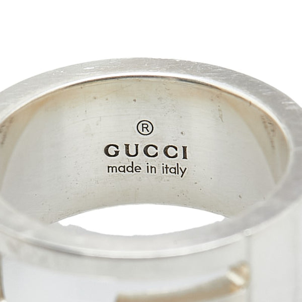 グッチ カットアウトG リング 指輪 ＃7 SV925 シルバー レディース GUCCI 【中古】
