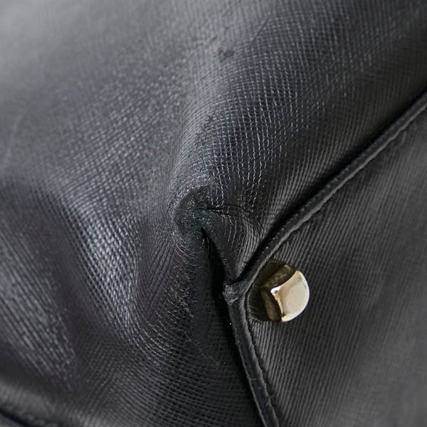 サルヴァトーレフェラガモ ガンチーニ ハンドバッグ ショルダーバッグ 2WAY ブラック レザー レディース Salvatore Ferragamo 【中古】