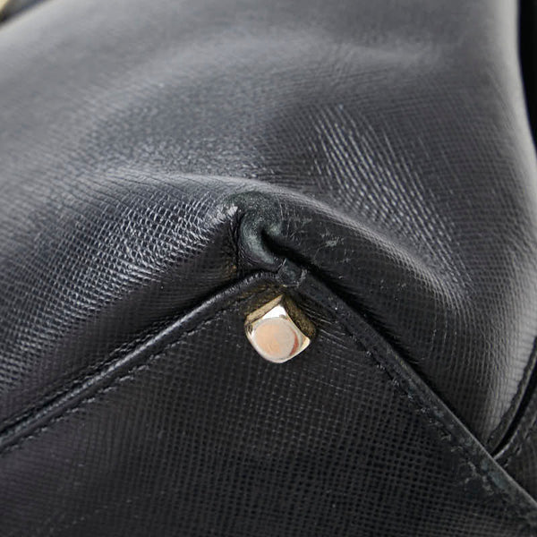 サルヴァトーレフェラガモ ガンチーニ ハンドバッグ ショルダーバッグ 2WAY ブラック レザー レディース Salvatore Ferragamo 【中古】