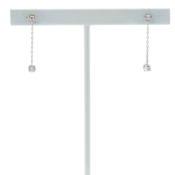 スタージュエリー チェーンピアス K10WG ホワイトゴールド レディース STAR JEWELRY 【中古】