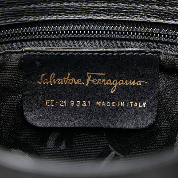 サルヴァトーレフェラガモ ハンドバッグ ショルダーバッグ 2WAY EE-21 9331 ブラック レザー レディース Salvatore Ferragamo 【中古】