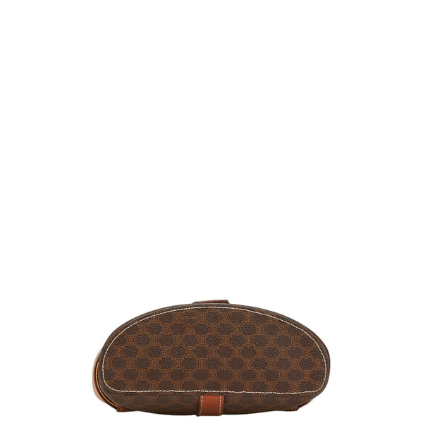 セリーヌ マカダム ハンドバッグ ショルダーバッグ 2WAY ブラウン PVC レザー レディース CELINE 【中古】