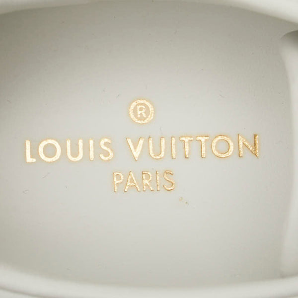 ルイ ヴィトン フロントローライン スニーカー サイズ:38 1/2 ホワイト ブラウン ファー レザー レディース LOUIS VUITTON 【中古】