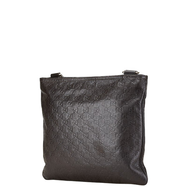 グッチ グッチシマ 斜め掛け ショルダーバッグ 201446 ブラウン PVC レザー メンズ GUCCI 【中古】