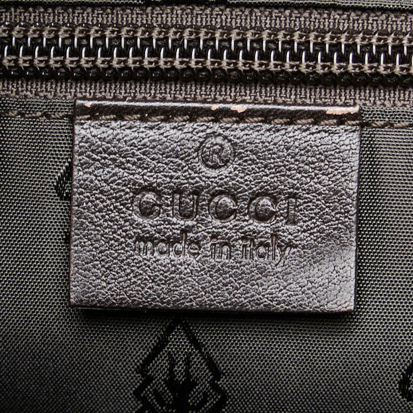 グッチ グッチシマ 斜め掛け ショルダーバッグ 201446 ブラウン PVC レザー メンズ GUCCI 【中古】