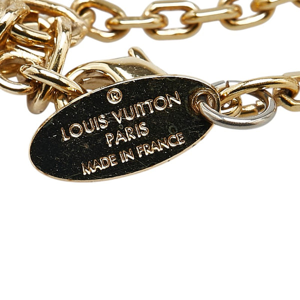 ルイ ヴィトン ブラスレ コリエ ギャンブル ブレスレット M65209 ゴールド パープル メッキ レディース LOUIS VUITTON 【中古】