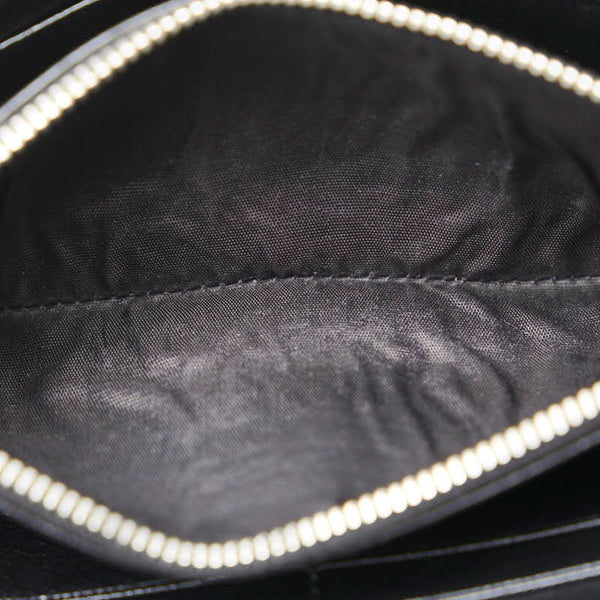 プラダ 三角ロゴプレート 長財布 ブラック ナイロン レザー レディース PRADA 【中古】