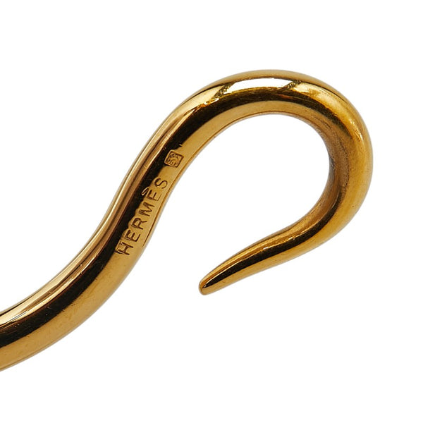 エルメス ジャンボ ブレス ブレスレット ブラウン ゴールド レザー メッキ レディース HERMES 【中古】