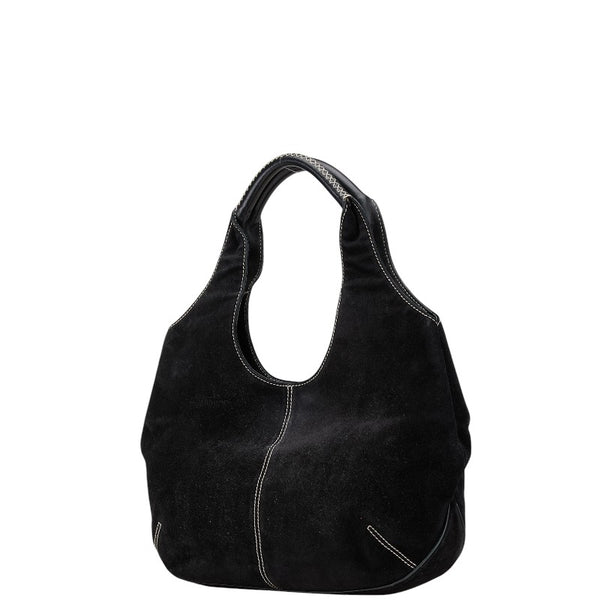 サルヴァトーレフェラガモ ワンショルダーバッグ ブラック スウェード レザー レディース Salvatore Ferragamo 【中古】