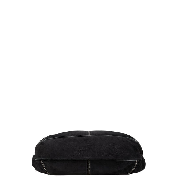 サルヴァトーレフェラガモ ワンショルダーバッグ ブラック スウェード レザー レディース Salvatore Ferragamo 【中古】